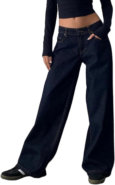 Jean baggy taille basse coupe ample